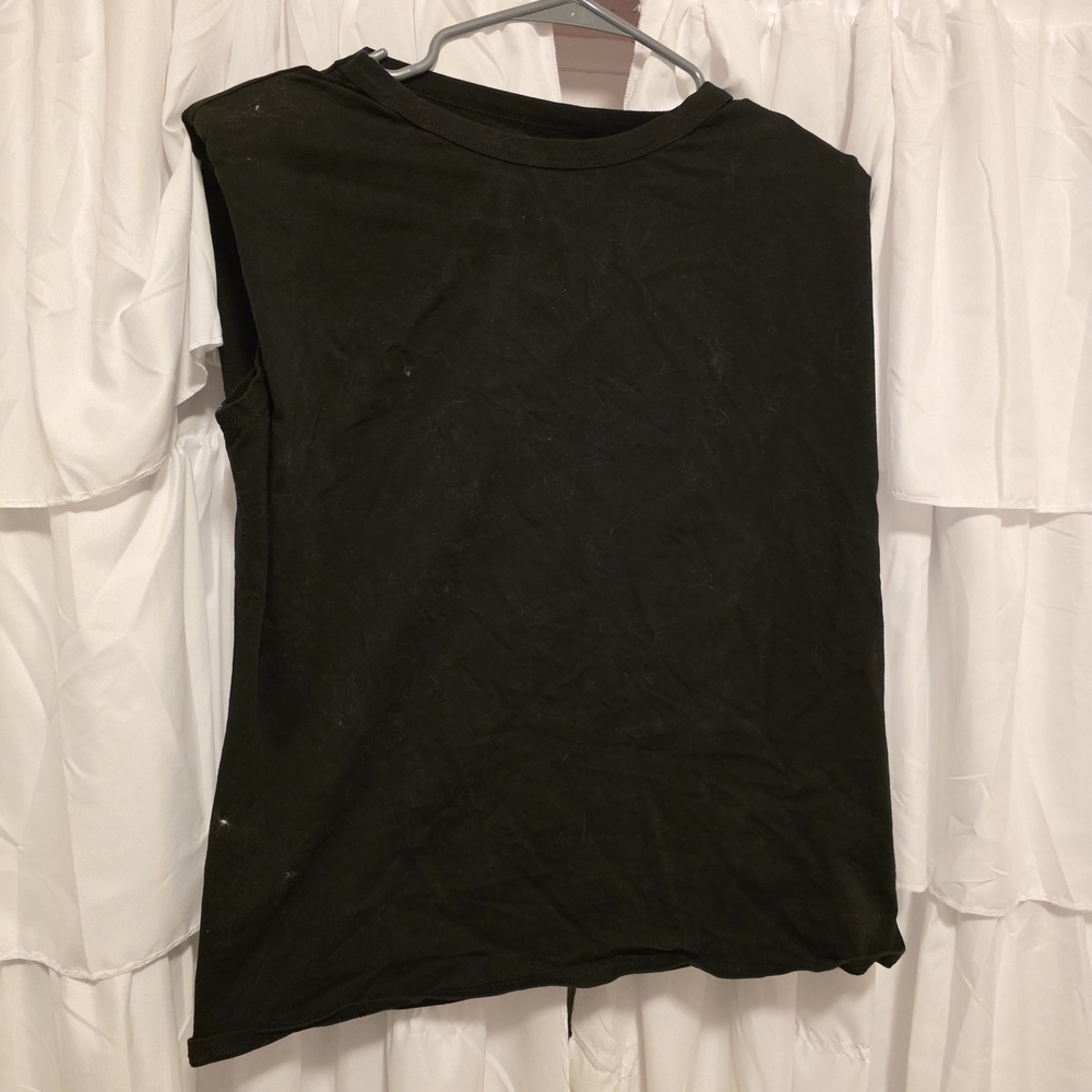 80s Inspired Muscle Tank With Built In Shoulder Pads